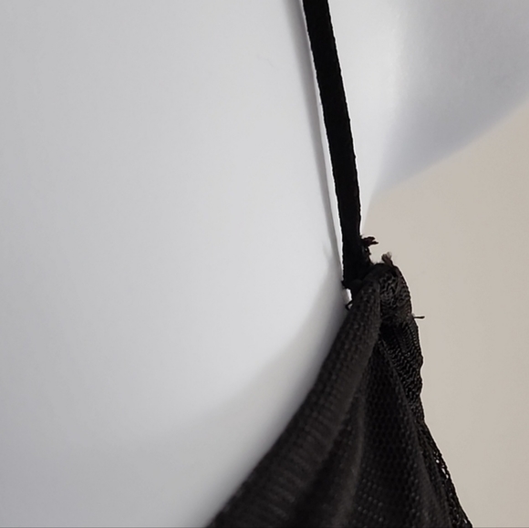 Betsey Johnson Black Coctail Evening Flirty Sheer Embroidered Dress 6 - Picture 7 of 10